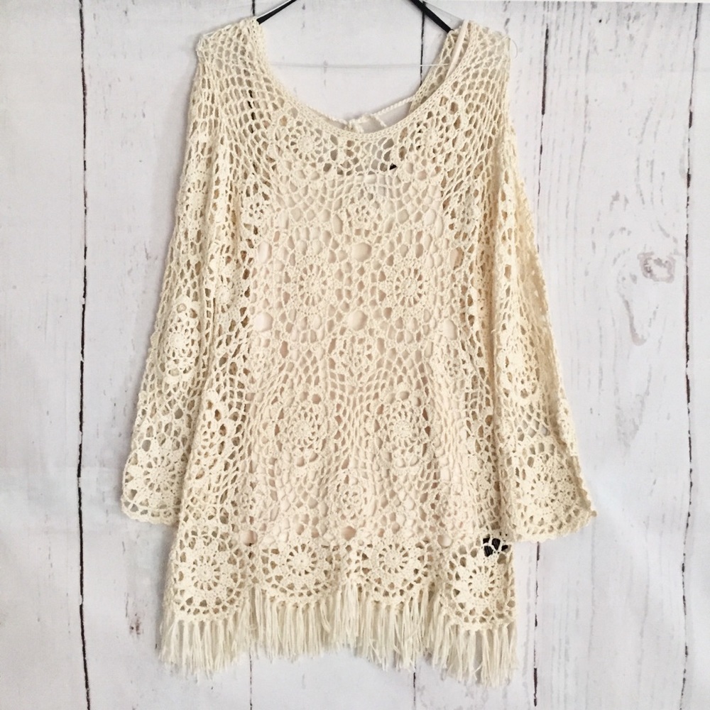 SOLD- New w/ tags: ANTHROPOLOGIE Crochet Dress